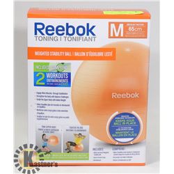 REEBOK TONING M 65 CM WEIGHTED STABILITY BALL