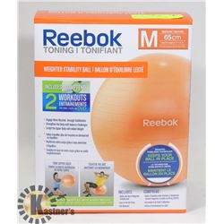 REEBOK TONING M 65 CM WEIGHTED STABILITY BALL