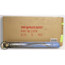 CASE OF 5 NEW 18" VISION TEC  WIPER BLADES