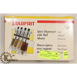 NEW STARFRIT SPICE DISPENSERS WITH WALLMOUNT