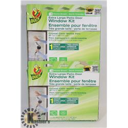 2 NEW EXTRA LARGE/PATIO DOOR WINDOW KITS