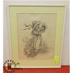 FRAMED PICTURE. 19"X15"