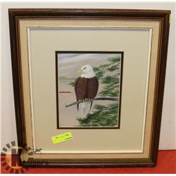 FRAMED PICTURE. 20"X17.5"