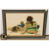 Image 1 : WOOD-FRAMED PICTURE