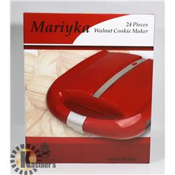 UKRAINIAN WALNUT COOKIE MAKER RED.