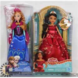 LOT OF TWO DISNEY PRINCESS ACTION FIGURES