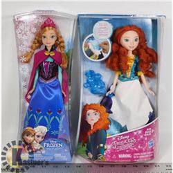 LOT OF TWO DISNEY PRINCESS ACTION FIGURES
