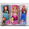 Image 1 : LOT OF 3 DISNEY PRINCESS ACTION FIGURES