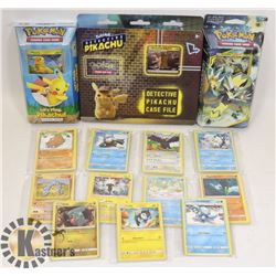 LOT OF POKÉMON THEME DECKS AND COLLECTORS CARDS