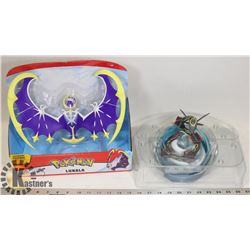 LOT OF 2 NEW LARGE POKÉMON LUNALA & RAYQUAZA