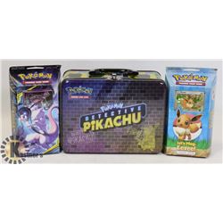 LOT OF POKÉMON THEME DECKS & COLLECTORS TINS