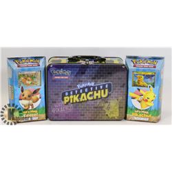 LOT OF POKÉMON THEME DECKS & COLLECTORS TINS