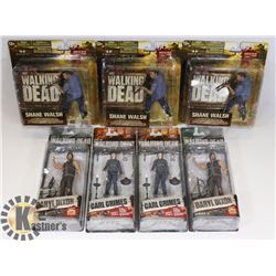 FLAT OF ASSORTED WALKING DEAD FIGURES