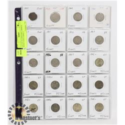 LOT OF US COINS INCL LIBERTY HEAD 5 CENT COINS, 4