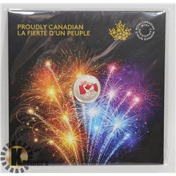 2017 CANADIAN FINE SILVER (99.99) $5 COIN IN DISPLAY