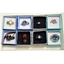 5) LOT OF 6 PREMIUM RINGS