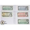 Image 1 : 1954-1967 LOT OF 5 VARIOUS BANK OF CANADIAN NOTES