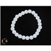 Image 1 : #89-MOON STONE BEAD BRACELET 8mm/7.5"