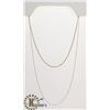Image 1 : #15-STERLING SILVER NECKLACE 2PCS 18"