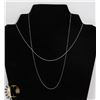 Image 1 : #2-STERLING SILVER NECKLACE 2PCS 18"
