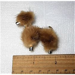 13)  VINTAGE MINK FUR WITH SILVER TONE