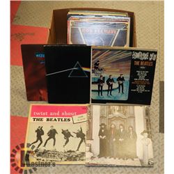 22 ROCK LP RECORDS INCL. 3 X BEATLES , PINK FLOYD, JOPLIN ETC.
