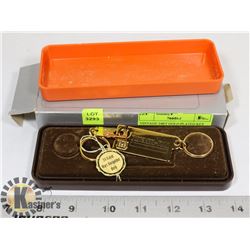 VINTAGE 24KT GOLD PLATED KEY CHAIN