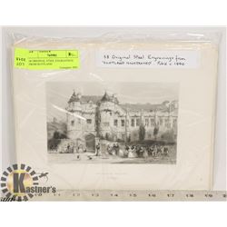 38 ORIGINAL STEEL ENGRAVINGS FROM SCOTLAND