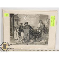 24 LARGE SIZE STEEL ENGRAVINGS/ETCHINGS FROM THE