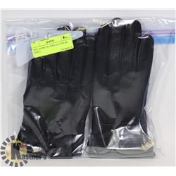 2PK LADIES LEATHER GLOVES SZ SMALL