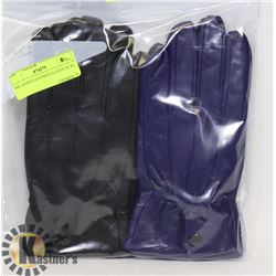2PK LADIES LEATHER GLOVES SZ XL