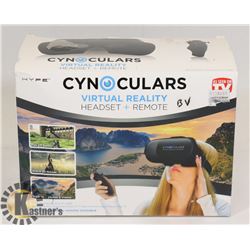 CYNOCULARS VIRTUAL REALITY HEADSET & REMOTE