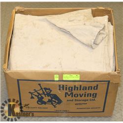 PAINTERS CANVAS TARPS - SIX ARE 6' X 12' , ONE