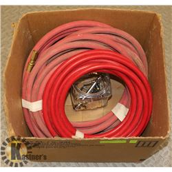 50FT OF RUBBER HOSE & 25FT VINYL PLUS ACCESS.