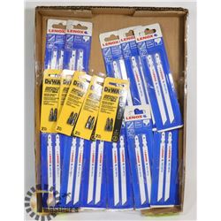 TRAY OF NEW SAW BLADES AND BITS