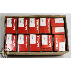 TRY OF ASSORTED HILTI FASTENERS