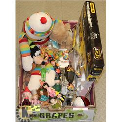 FLAT OF VINTAGE OR COLLECTIBLE KIDS TOYS