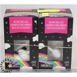 PAIR OF LED UNICORN STRING LIGHTS