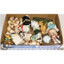 BOX OF ANTIQUE & VINTAGE ESTATE MINIATURE