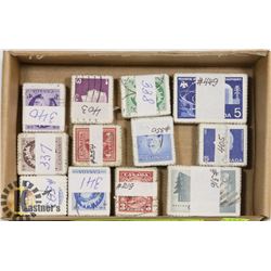 12 X 100 BUNDLED & CATALOGUED OLD CANADIAN STAMPS