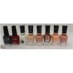 BAG OF ASSORTED COLOR SALLY HANSEN & CND VINYLUX NAIL POLISH
