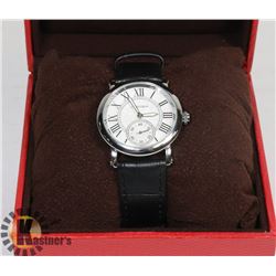 NEW REPLICA CARTIER WATCH WATER RESISTANT STAINLESS STEEL BACK.