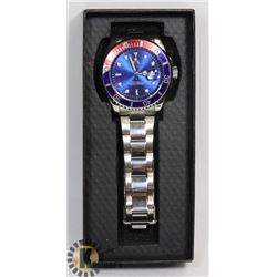 NEW ORIENT SUPERLATIVE CHRONOMETER WATCH STAINLESS STEEL BACK WATER RESISTANT.