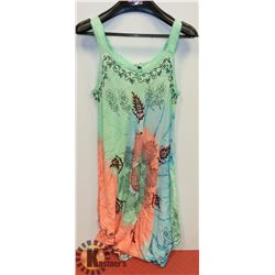 LADIES TIE DYED MULTI COLOR DRESS MED