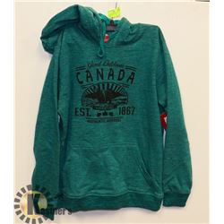 TEAL CANADA TEEN SWEATER SIZE LARGE
