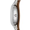 Image 3 : NEW FOSSIL GEORGIA WHITE DIAL/SILVER LEATHER STRAP