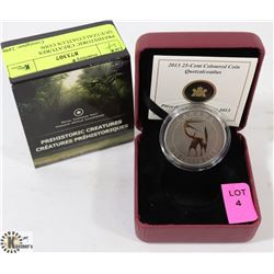 2013 PREHISTORIC CREATURES QUETZALCOATLUS 25 CENT