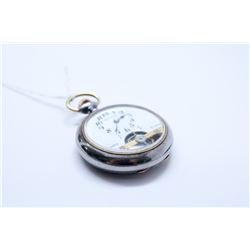 VINTAGE 8 DAY SKELETAL POCKET WATCH