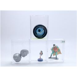 LOT OF 4 COLLECTIBLE MINI FIGURES.