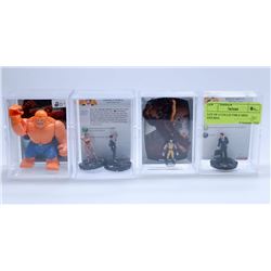 LOT OF 4 COLLECTIBLE MINI FIGURES.